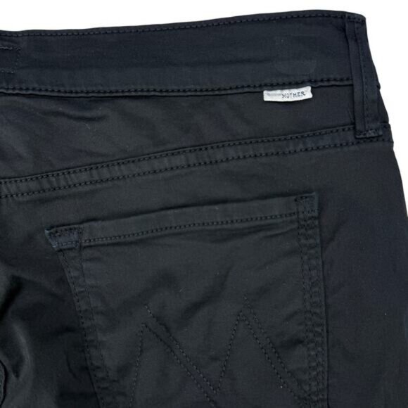 MOTHER The Looker Crop In Dye Black Size 29 - Picture 8 of 9